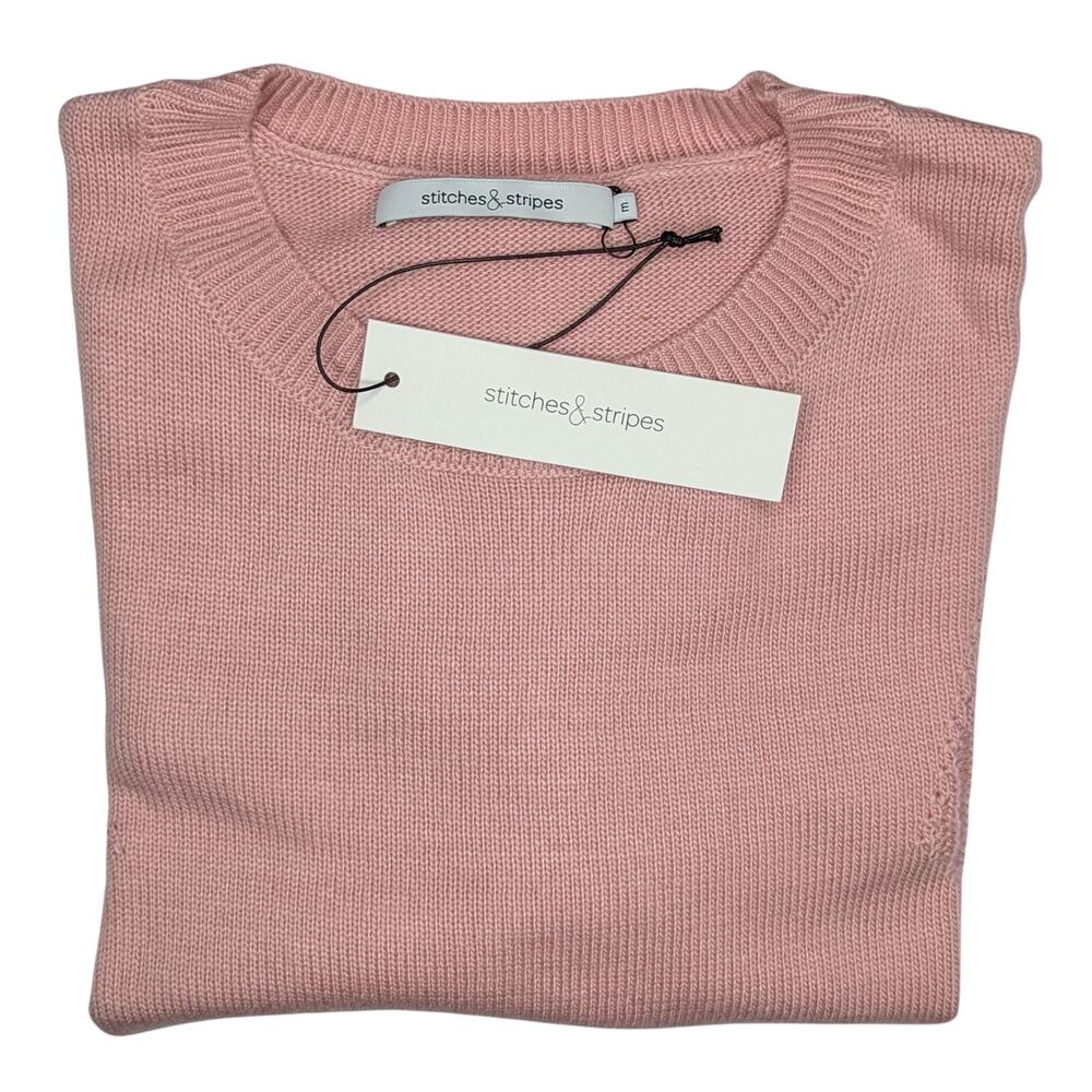 Stitches + Stripes Pink Wool Blend Sweater Size Medium - Picture 2 of 9